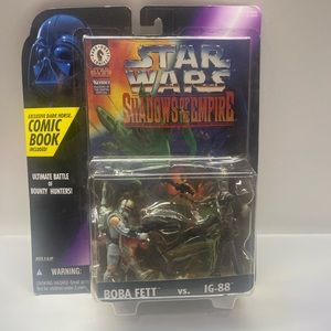 Star Wars shadows of the empire bounty hunter set with comic book